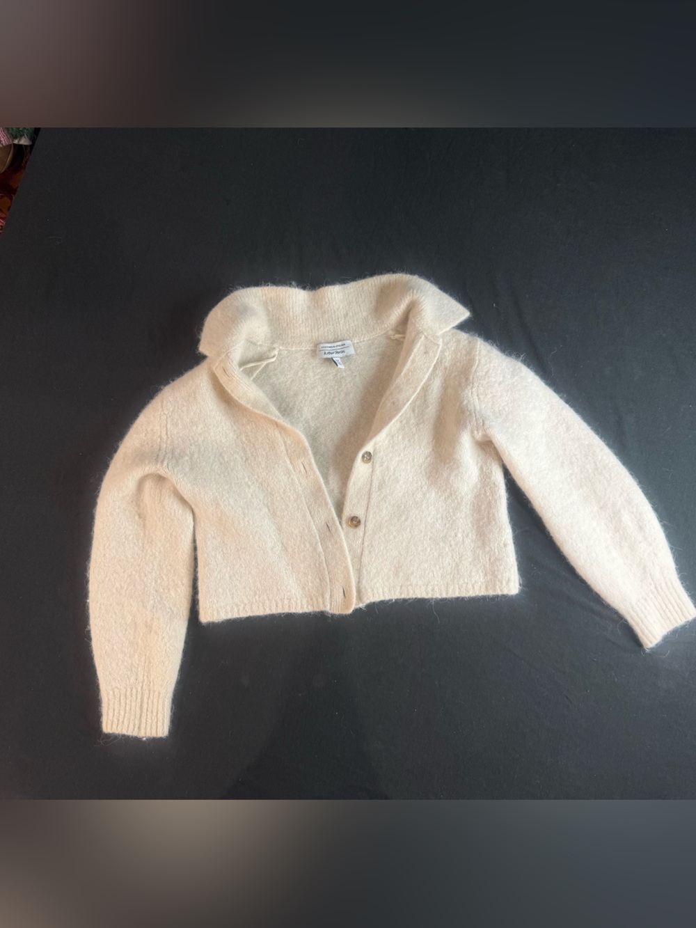 & Other Stories Alpaca Wool Cropped Shawl Collar Cardigan XS